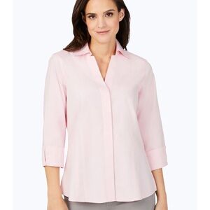 New Foxcroft Blouse pink 4 non-iron blouse top